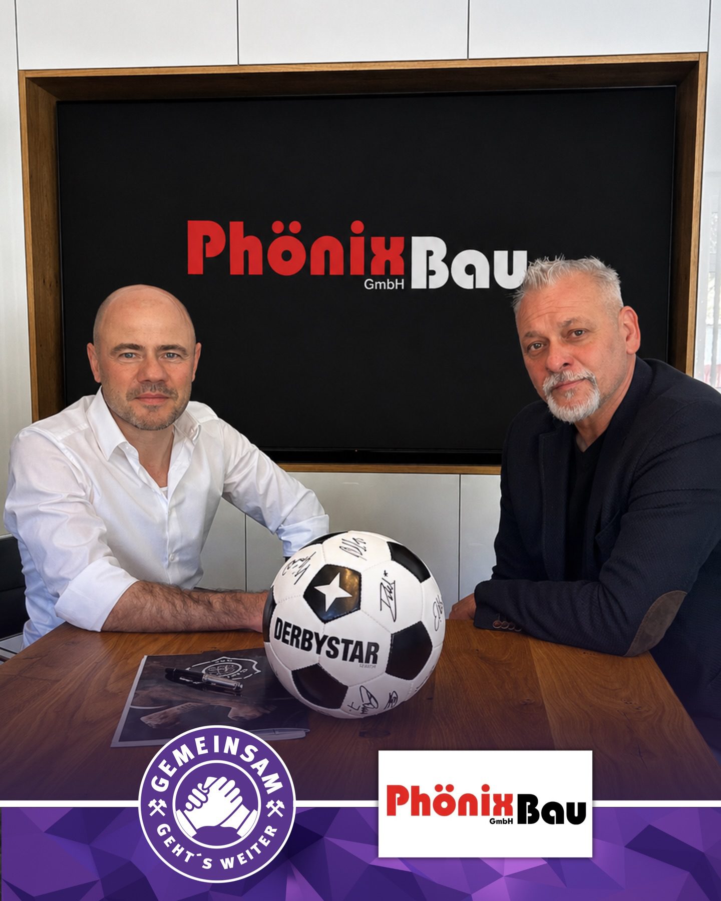 Phönix Bau bleibt an der Seite des FCE